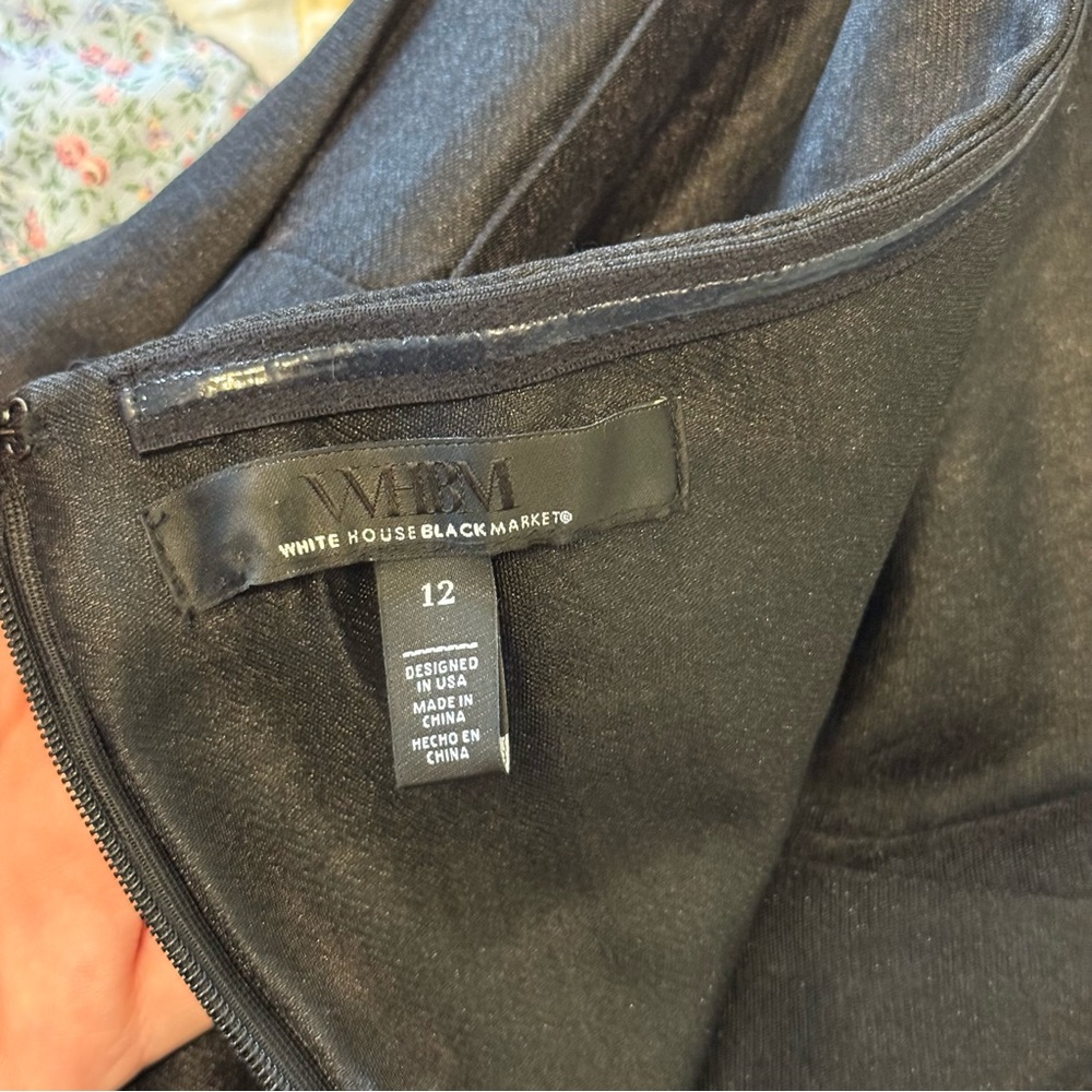 White House Black Market belted halted wide-leg jumpsuit - Picture 4 of 4
